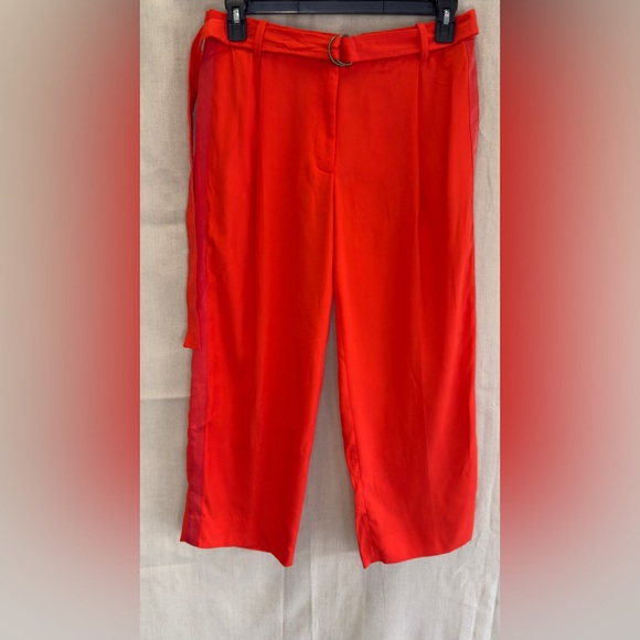 J. Crew Vibrant bright orange/ red Trousers Sz 6 - Picture 2 of 15